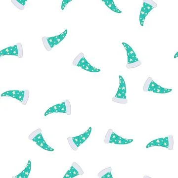 Pattern black magician hat cartoon vector Stock Illustration