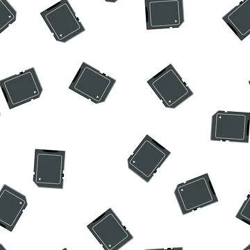 Pattern black memory card cartoon vector Stockillustratie