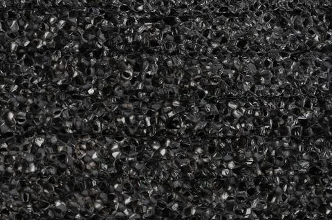Pattern of black polymer bubbles Stock Photos