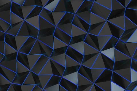 Pattern of black pyramid shapes Stock Illustration