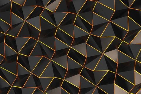 Pattern of black pyramid shapes Stock Illustration