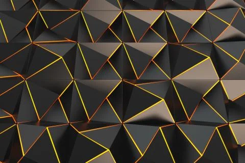 Pattern of black pyramid shapes Stock Illustration