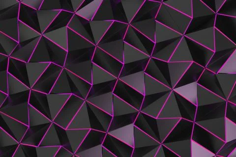 Pattern of black pyramid shapes Stock-Illustration