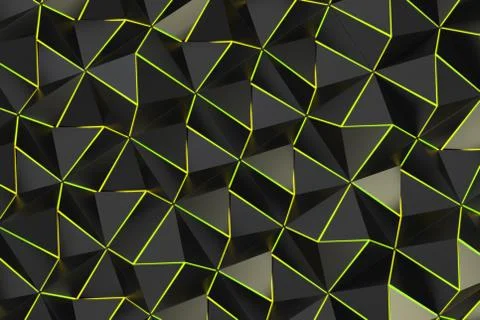 Pattern of black pyramid shapes Stock Illustration