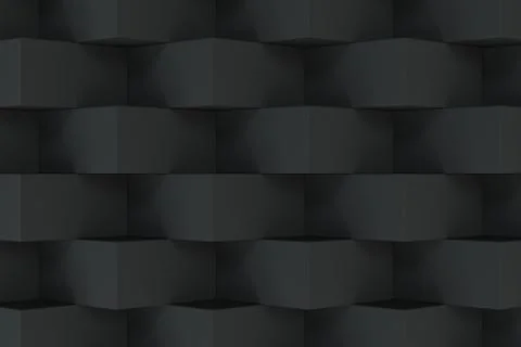 Pattern with black rectangular shapes Illustrazione stock