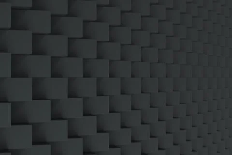 Pattern with black rectangular shapes Illustrazione stock