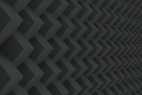 Pattern with black rectangular shapes Stock Illustration