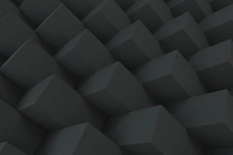 Pattern with black rectangular shapes Illustrazione stock