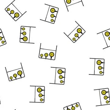 Pattern black shooting target cartoon vector Stock Illustration