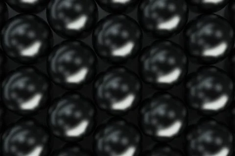 Pattern of black spheres Stock Illustration