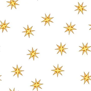 Pattern black star cartoon vector イラスト素材