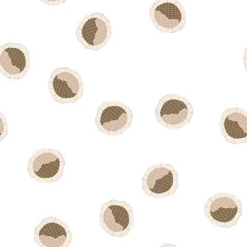 Pattern black teabag cartoon vector Stock Illustration