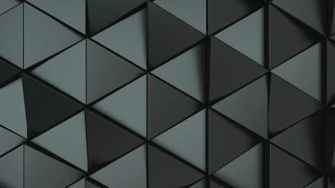 Pattern of black triangle prisms Stock Illustration