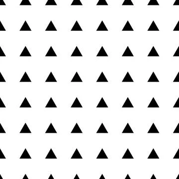 Pattern with black triangles. Background can be used for fabric, poster, invi Stock Illustration