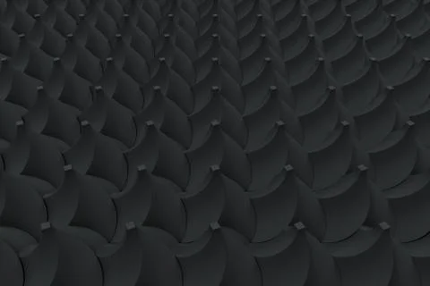 Pattern of black twisted pyramid shapes Stockillustratie