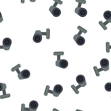 Pattern black web camera cartoon vector 库存插图