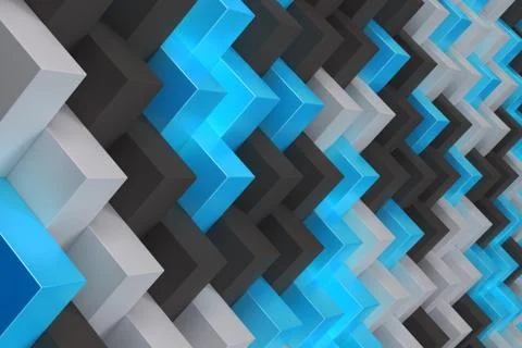 Pattern with black, white and blue rectangular shapes 스톡 일러스트