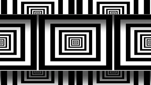 Pattern with black white rectangles of striped lines Stock Footage 111279293
