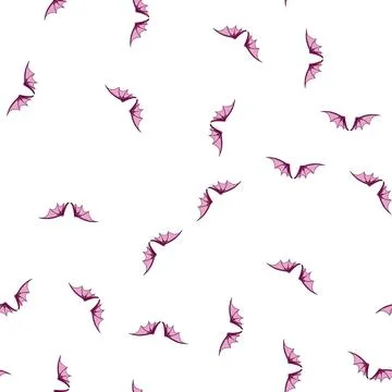 Pattern black wings dragon cartoon vector Illustrazione stock