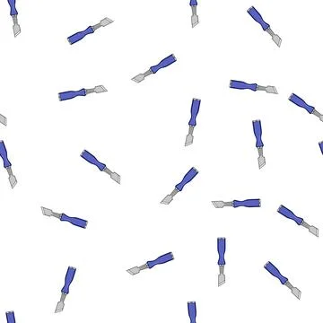 Pattern blade chisel carving cartoon vector Illustration