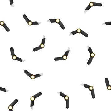 Pattern blade cutter knife cartoon vector Stock Illustration