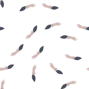 Pattern blade knife camping cartoon vector Stock Illustration
