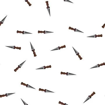Pattern blade medieval weapon cartoon vector Illustrazione stock