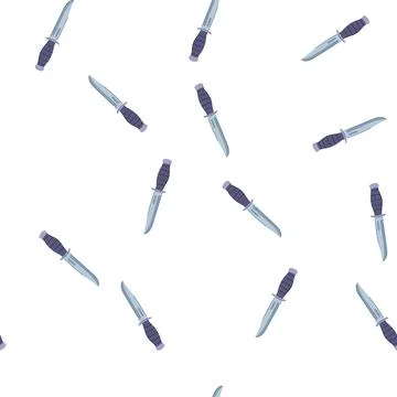 Pattern blade military knife cartoon vector Stock Illustration