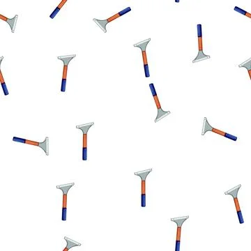 Pattern blade paint scraper cartoon vector Illustrazione stock