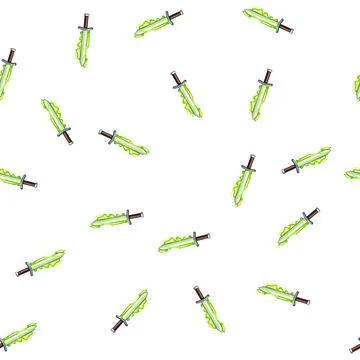 Pattern blade sword effect cartoon vector イラスト素材