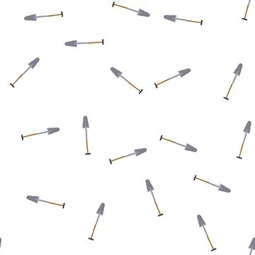 Pattern blade tree planting shovel cartoon vector Stock Illustration