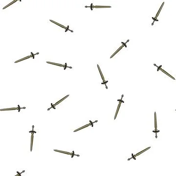 Pattern blade viking sword cartoon vector 스톡 일러스트