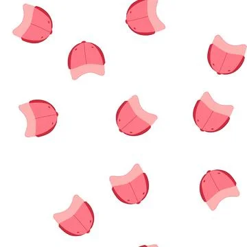 Pattern blank baseball cap cartoon vector Illustrazione stock