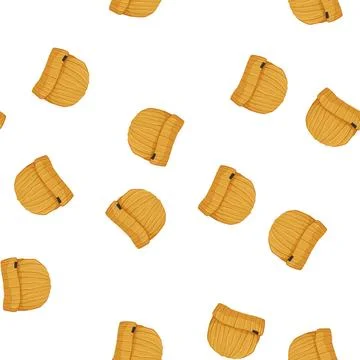 Pattern blank beanie color icon vector 库存插图