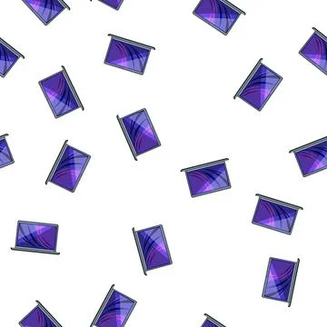 Pattern blank laptop computer cartoon vector 스톡 일러스트