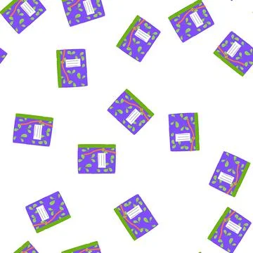 Pattern blank notebook cartoon vector Stock Illustration
