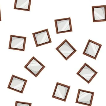 Pattern blank photo frame cartoon vector Illustrazione stock