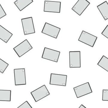 Pattern blank tablet case cartoon vector Stock-Illustration