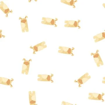 Pattern blanket swaddle wrap cartoon vector Stock Illustration