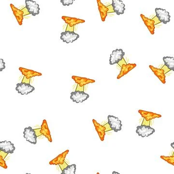 Pattern blast explosion effect cartoon vector Stock Illustration