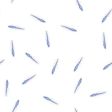 Pattern blaster shot effect visual element with blue energy trail Ilustración de archivo