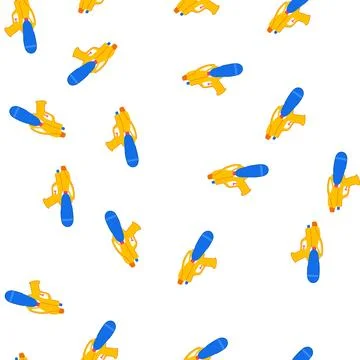 Pattern blaster water gun toy cartoon vector Stock Illustration
