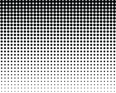 Pattern with blend black dots Stock Illustration
