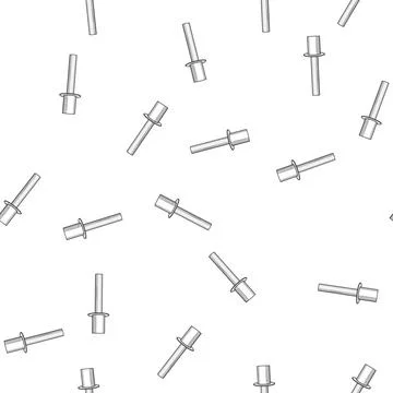 Pattern Blind rivet fastener with mandrel for construction and industry 스톡 일러스트