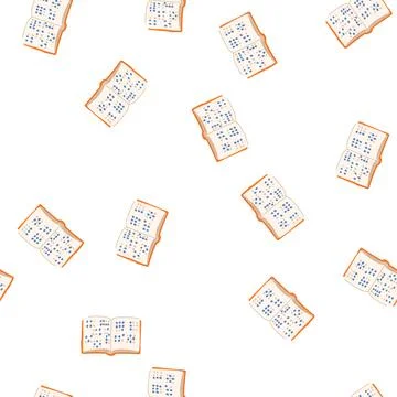 Pattern blindness braille textbook cartoon vector Stock Illustration