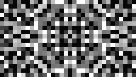 Pattern Of Block Of Black And White Gradient Animation Loop Stock Footage 260286395