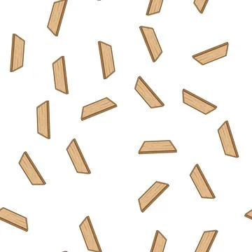 Pattern block wooden cutting board cartoon vector Illustrazione stock