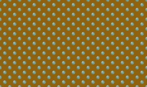 Pattern of blue and white polka dots on brown background Stock Illustration