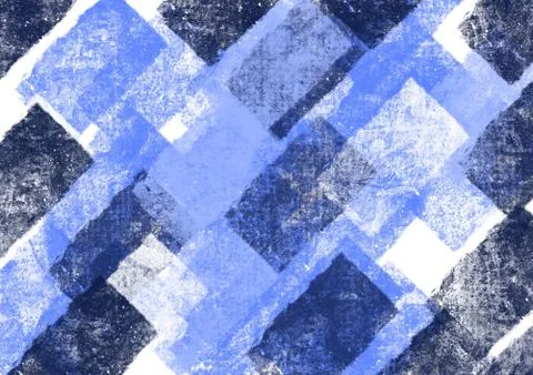 Pattern with blue and white rectangles Stock Illustration