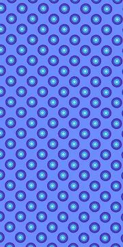 Pattern on a blue background blue circles with abstract pattern Stock Illustration